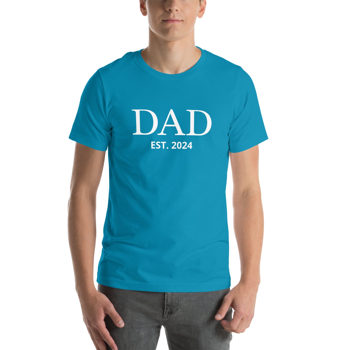 T-shirt for Men | Dad Est 2024 | Funny Shirt Men - Gift for Dad - Fathers Day Gift - New Dad TShirt - Anniversary Gift - Newborn Tee