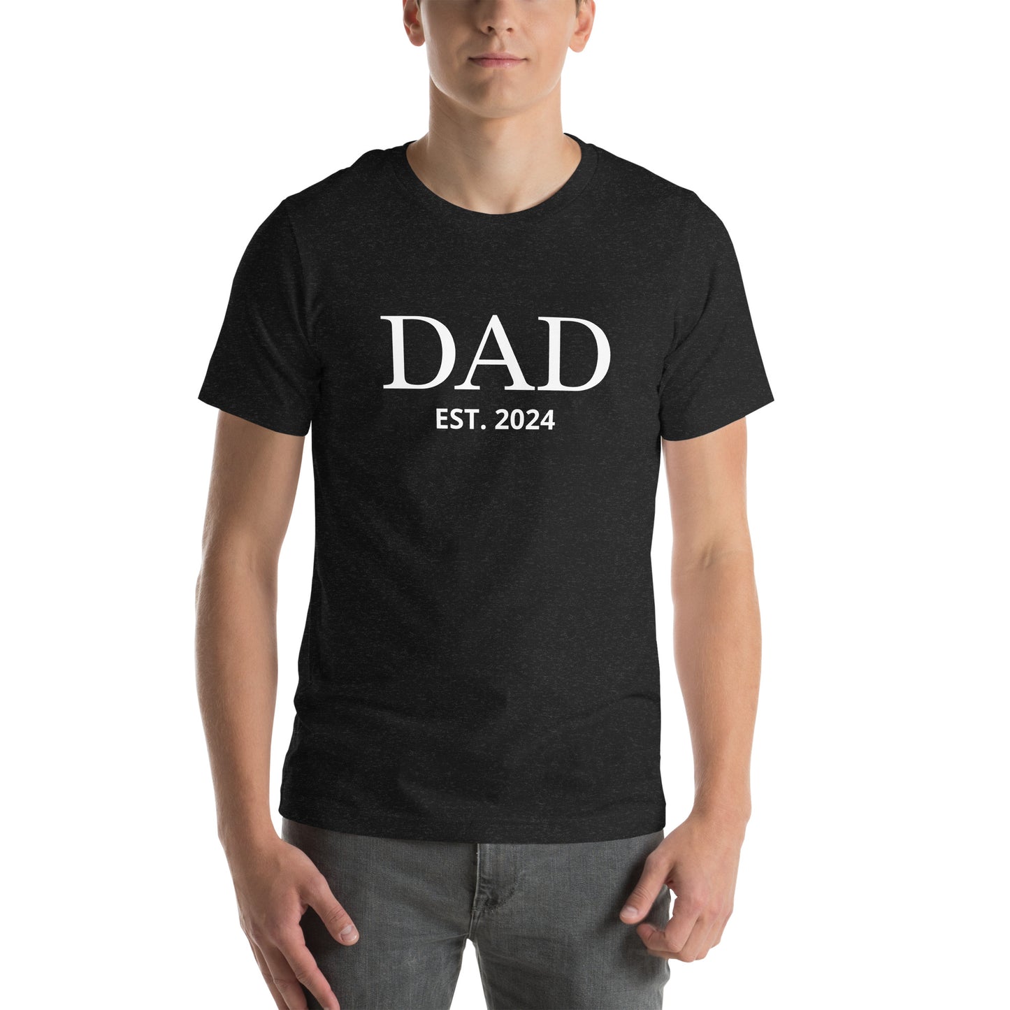 T-shirt for Men | Dad Est 2024 | Funny Shirt Men - Gift for Dad - Fathers Day Gift - New Dad TShirt - Anniversary Gift - Newborn Tee