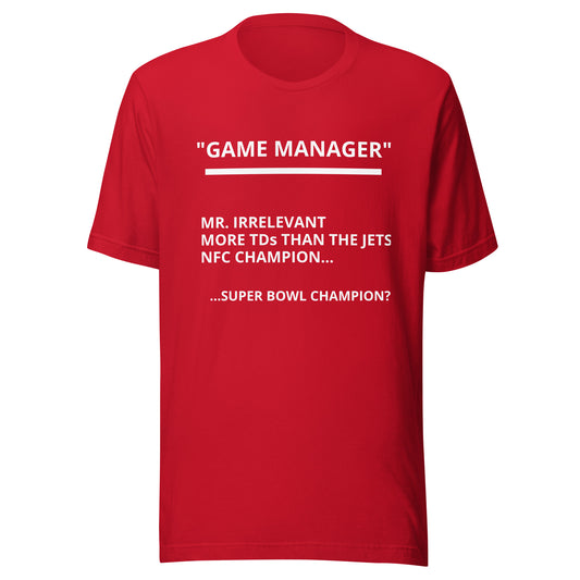 Game Manager Shirt | Brock Purdy Shirt | 49ers | Unisex t-shirt