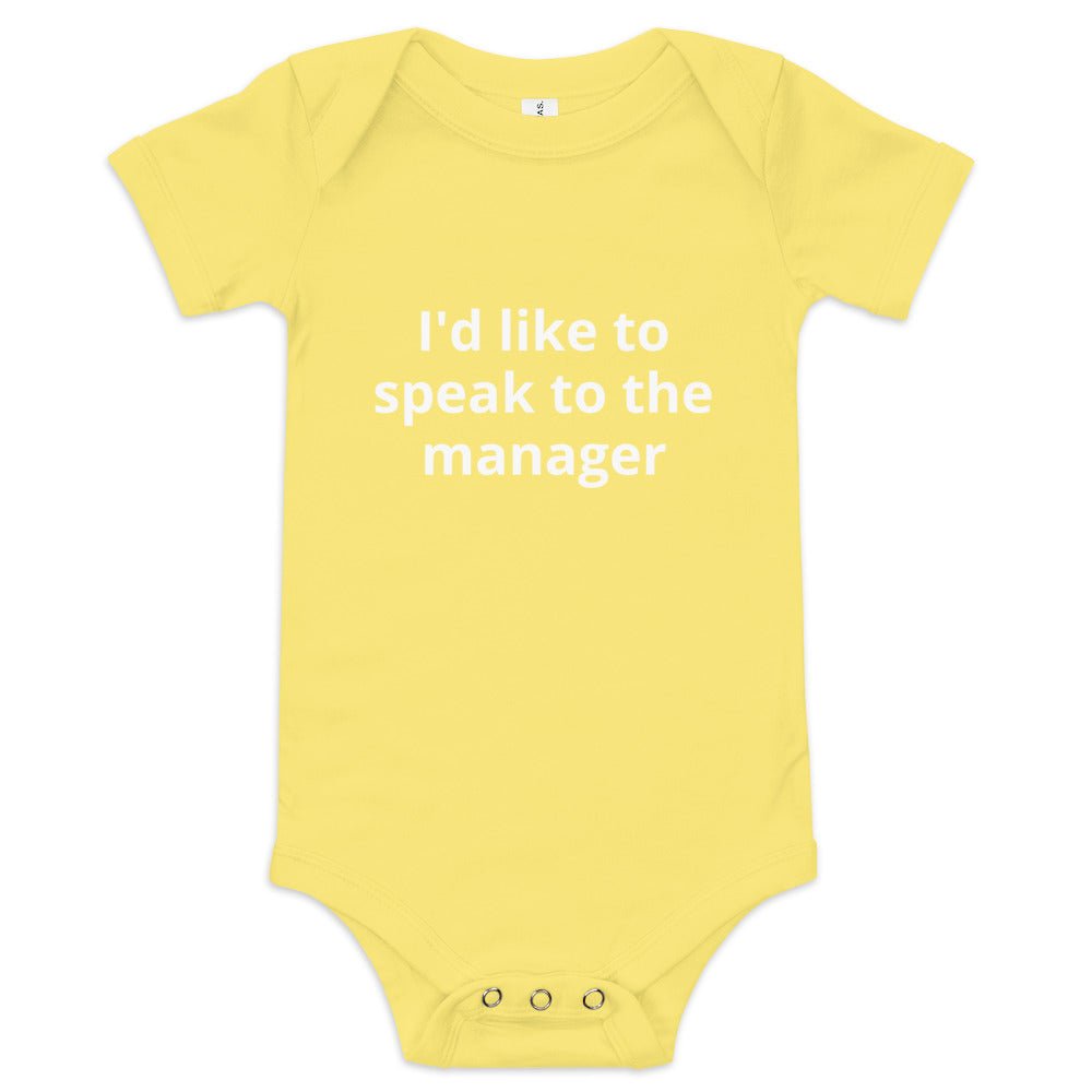 Manager | Baby onesie | dAdventure - dAdventure