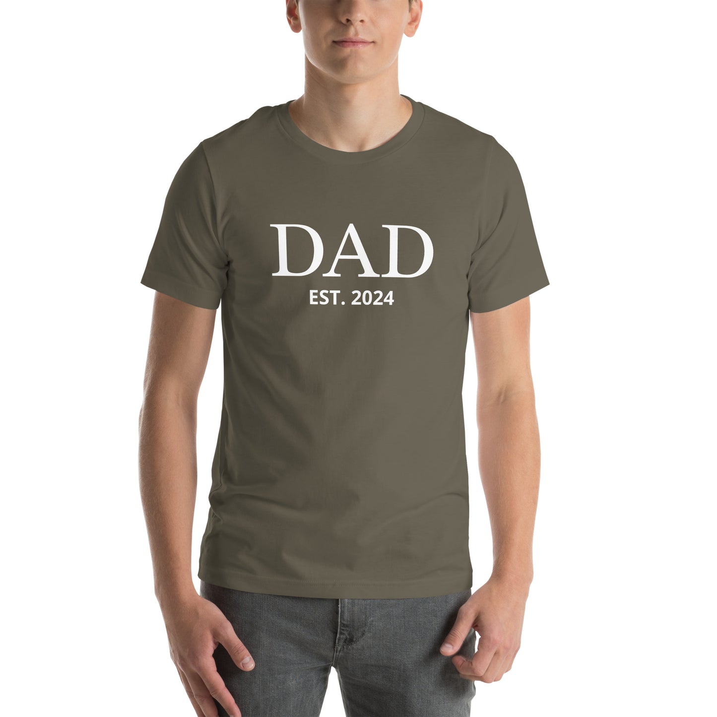 T-shirt for Men | Dad Est 2024 | Funny Shirt Men - Gift for Dad - Fathers Day Gift - New Dad TShirt - Anniversary Gift - Newborn Tee